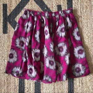 Anthropologie Odille Flowy Floral Skirt XS